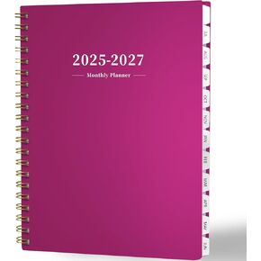 Ymumuda 2025 Planner - Monthly Planner 2025-2027, JUL.2025 to JUN.2027, 8.5" x 11", Large Planner with Spiral Bound, Perfect for School & Office Schedule Turquoise