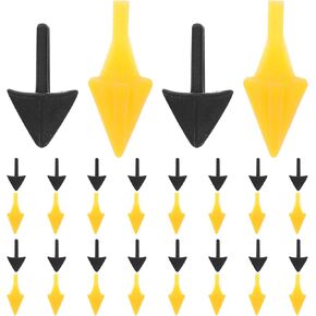 OHPHCALL 100PCS CICNAL CICHT DEAK INSERTS لـ DIY BIRD صياغة إكسسوارات واقعية للحيوانات للدمى زخارف متعددة الاستخدامات للحرف اليدوية والمشاريع