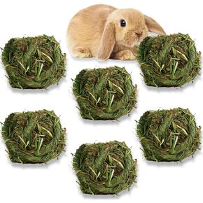 3pcs الأرانب العشب الطبيعي عشب-ترموثي مضغ ألعاب لصحة الأسنان والهضم-إثراء آمن ، متعة للأرانب ، خنازير غينيا والحيوانات الأليفة الصغيرة