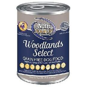 Nutri Source Grain Free Woodlands Select Dog Food 12/31oz