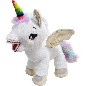 Tooth Fairy Dental Plush Doll, YOUYA DENTAL Oral Health Presentation Puppet Unicorn Dental Educational Plush Small Size Doll with Teeth for Kids Chidren Boys Girls- White