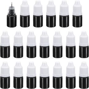 PATIKIL 12Pcs 5ml Ink Refills for Stamps, 2oz Replacement Refill Ink for Identity Theft Protection Stamp Confidential Roller Stamp Letter Stamp, Black