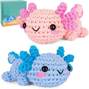 Xizix Crochet Kit للمبتدئين ، مجموعة الكروشيه مع دروس فيديو خطوة بخطوة ، مجموعة حياكة للمبتدئين البالغين ، هدايا مثالية للنساء والرجال ، مجموعات الكروشيه DIY