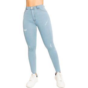 High-Rise Push-Up Jeans Pantalones Levanta Cola Colombianos Originales