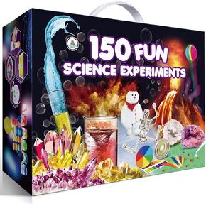 UNGLINGA 150 Experiments Science Kits for Kids Boys Girls, S.T.E.M Kit Toys Gifts Ideas Birthday Christmas, Chemistry Break Geodes, Volcano, Physics Educational Activities Project