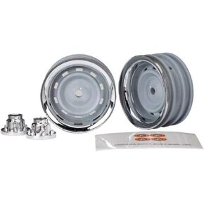 Traxxas TRA8165 Wheels, 1.9', Chrome (2)/ Center caps (2)/ Decal Sheet (Requires #8255A Extended stub axle)