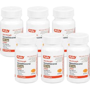 Simethicone 180mg Softgels Anti-Gas Generic for Phazyme Ultra Strength 6 PACK 360 ea. by Rugby