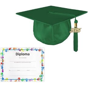 Kindergarten Preschool Unisex Shiny Graduation Cap and Tassel with Diploma Certificate in Kuwait