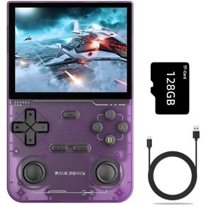 K36 Retro Handheld Video Game Console, 128G TF Card Built-in 19000 Games&20 Emulators, 3.5 IPS Screen COTEX-A35 Portable Retro Video Gaming Console