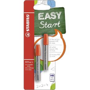 Ergonomic Mechanical Pencil - STABILO EASYergo 1.4 Refill Leads - Pack of 6 x 2 - HB