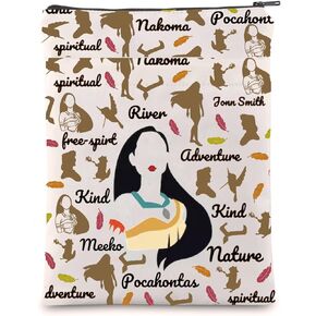 LQRI Indian Pocahontas Princess Book Sleeve Cartoon Distroum Gift Magical Kingdom Trip Gift Faily Cartoon Loves Gift