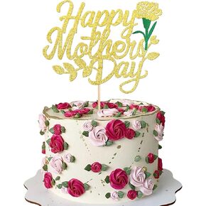 1 حزمة عيد أم سعيد كعكة الكعكة توببر بريق روز لوف الحب أفضل يا أمي كعكة الاختيار للنساء عيد ميلاد سعيد عيد الأم موضوع الحفلة زخرفة اللوازم الوردي