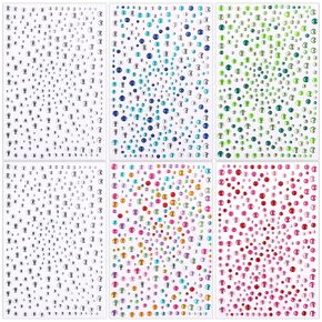 زينة وحيد القرن والترتر (mixcolor-6pcs)