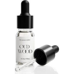 Oud Wood Diffuser Oil - Cold-Air & Ultrasonic Scented Oils for Diffuser - Woody Oud & Bergamot Essential Oils for Diffusers Aromatherapy - 0.3 fl oz, 10 mL