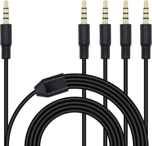 3.5mm Headphone Splitter 1 to 3-Ways 3.5mm (1/8") TRRS 4-Pole Gold Plated Male to 3-Male Stereo Audio Splitter Cable for Headphone and Speakers(2M/78In) in Kuwait