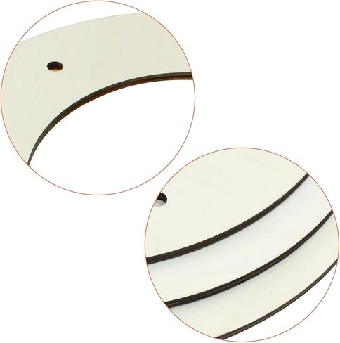 Hitefu 6 Packs 8 Inch Wooden Wreath Form, Wooden Wreath Ring with Holes, 5mm Thickness Wooden Wreath Frame for Home Decor, Floral Hoop, Crafting, Hanging in Saudi Arabia