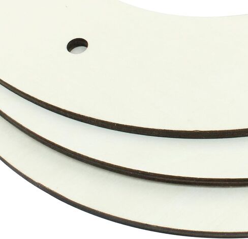 Hitefu 6 Packs 8 Inch Wooden Wreath Form, Wooden Wreath Ring with Holes, 5mm Thickness Wooden Wreath Frame for Home Decor, Floral Hoop, Crafting, Hanging in Saudi Arabia