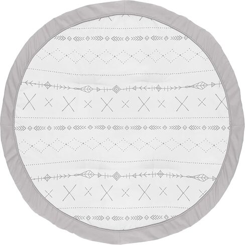 Sweet Jojo Designs Blush Pink, Mint Green and White Boho Watercolor Playmat Tummy Time Baby and Infant Play Mat for Woodland Deer Floral Collection in Kuwait