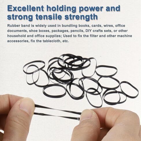 MECCANIXITY 500 Pack Rubber Band Stretchable Rubber Elastic Band Yellow 20mm x 3mm Hair Rubber Bands for Home Office in Saudi Arabia