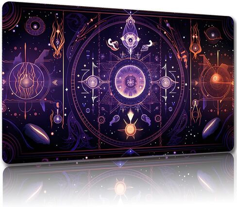 Playmat لـ MTG ، مع أكياس تخزين مجانية ، حصيرة اللعبة 24 × 14 بوصة ، TCG و Game Mat للبطاقات (العادية ، Magic Mat 22) in Kuwait