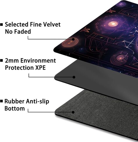 Playmat لـ MTG ، مع أكياس تخزين مجانية ، حصيرة اللعبة 24 × 14 بوصة ، TCG و Game Mat للبطاقات (العادية ، Magic Mat 22) in Kuwait
