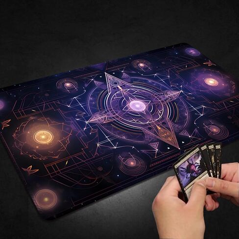 Playmat لـ MTG ، مع أكياس تخزين مجانية ، حصيرة اللعبة 24 × 14 بوصة ، TCG و Game Mat للبطاقات (العادية ، Magic Mat 22) in Kuwait