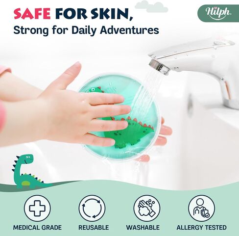 عبوات ثلج للأطفال من Hilph من أجل Boo Boos، 3 عبوات من الجل اللطيف البارد مع حزام إضافي لإصابات الأطفال، والمطبات والكدمات، وأسنان الحكمة، والرأس، والكوع، والكاحل، وتخفيف آلام الركبة in Kuwait