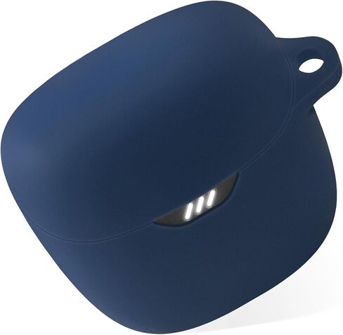 حافظة سيليكون من Geiomoo لجهاز JBL Tune Flex، غطاء واقٍ مزود بحلقة تسلق (أسود) in Kuwait