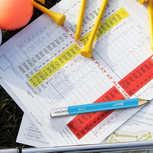 ZWlOT Golf Pencils with Eraser, #2 HB Half,4" Mini,Pre-Sharpened,120/200/320 Count Pencils Wood Cased Short for Classroom, Office, School, Wedding and Party Game (White,Mini, 120) in Kuwait