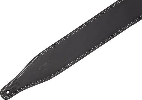 Levy's Leathers Butter Double Stitch 2.5" wide Garment Leather Guitar Strap; Deluxe Series - Black (M17BDS-BLK) in Saudi Arabia
