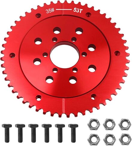 Split Sprocket Adapter for Predator 212cc 196cc 420cc 301cc for Coleman CT200U CT200U-EX BT200X CT100U Baja TrailMaster MB200 MegaMoto B212 Motovox MBX11 Doodlebug DB30 Minibike Go Kart Red in Saudi Arabia