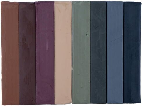 Craft County Modeling Clay – 1 lb (Eight Assorted Color Bars) – Use for Claymation, Models, and Stop Motion (Primarys) in Kuwait