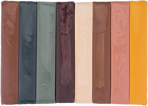 Craft County Modeling Clay – 1 lb (Eight Assorted Color Bars) – Use for Claymation, Models, and Stop Motion (Primarys) in Kuwait