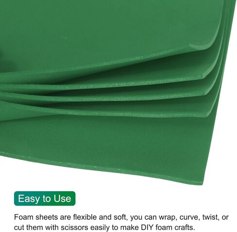 MECCANIXITY EVA Foam Sheets Gold Yellow 35.4 Inch x 19.7 Inch 2mm Thick Crafts Foam EVA Sheets for Costumes, Arts and Crafts Projects Pack of 5 in Kuwait