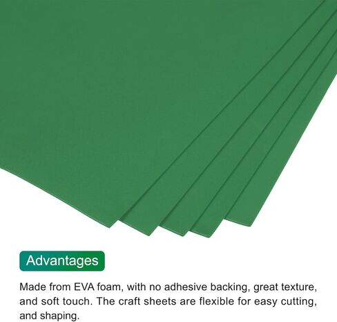 MECCANIXITY EVA Foam Sheets Gold Yellow 35.4 Inch x 19.7 Inch 2mm Thick Crafts Foam EVA Sheets for Costumes, Arts and Crafts Projects Pack of 5 in Kuwait