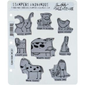 Stampers Anonymous Clngstp Tholtz Funny Farm كبير