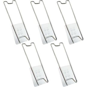 5Pcs Silver Self Adjustable Picture Easel Stand Metal Self Adhesive Picture Frame Easel Small Frame Easel Backs 7.08" Tall for Picture Frame Photo Frame Back