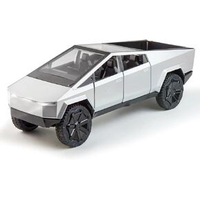 Cybertruck Model Car 1/24 ألعاب مع الأضواء ، والسيارات الإلكترونية Diecast ، وسحب الشاحنات لعبة المعادن ، وألعاب الشاحنات الصغيرة ، وسيارات الألعاب للأطفال وعشاق الشاحنات الإلكترونية