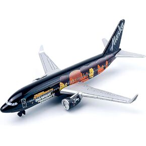 Model Airplane, Alaska Black Livery Aircraft Planes Model Suitable for Collection and Christmas Birthday, Desktop Decor
