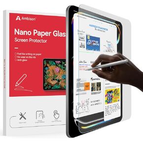 Ambison [2 Pack] Matte Glass Screen Protector Designed for iPad Pro 13 Inch M4 2024 7th Generation, [Install Frame] Anti Glare & Fingerprint/9H Tempered Glass Strong Protection/Smooth as Silk/Bubble Free