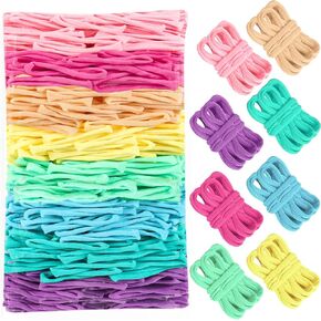 600 pcs الحلقات الحلقات 7 بوصة النعناع النسيج الأخضر الحلقات الحلقات البوتولدر الحلقات الملونة الحلقات مرنة النسيج الحرف مرنة تلوح في الأول