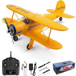 Wltoys A300 RC Plane ، 1806 محرك بدون فرش من 6 محاور Gyro مثبت RTF طائرة شراعية طائرة التحكم عن بُعد 2.4 جيجا هرتز ألعاب طائرة رغوة RC مع ضوء LED سهل الطيران للبالغين المبتدئين الأولاد