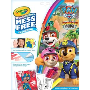 CRAYOLA Color Wonder - Paw Patrol Mess-Free Colouring Book (Includes 18 Colouring Pages and 5 Magic Color Wonder Markers)