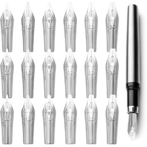 Stobok 30 PCS Fountain Pen Nibs استبدال النافورة PEN NIBS الفولاذ المقاوم للصدأ القلم القربي