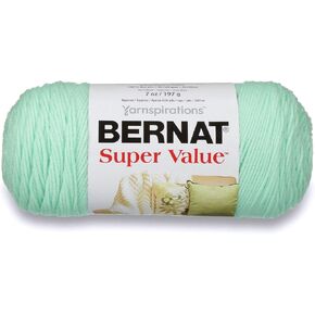 Bernat Super Value Yarn ، 7 Oz ، Gauge 4 Medium Storsed ، Mint