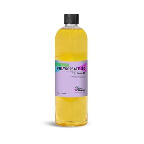 Polysorbate 80 Cosmetic Grade, by Talsen Chemicals (12 Ounce / 355 mL) 100% Pure Polysorbate 80 for Bath Bombs Oil Soap Making Supplies Bath Body Tween 80 T-Maz 80