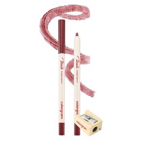 Colorgram Sketch Sculpt Pencil 03 Mauve Brown HB | قلم الرسم متعدد الاستخدامات للوجه للكيلين ، تداخل ، Browbone ، و Makeup | طويل الأمد ، تلطيخ مقاوم | يشمل المبشر المدمج