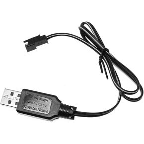 SM-2P USB Power Charger Cable RLECS 3.7V 5000mA Output NiCd NiMH Battery Pack USB Charging Cable with SM 2P Plug for RC Excavator RC Cars
