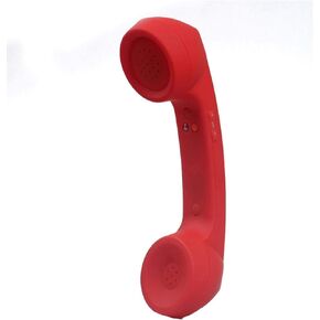 EMVANV Cordless Telephone Handset, Retro Wireless Mobile Phone Telephone Handset Receivers Headphones Radiation Proof Stereo Convenient Call Cell Phone(Red)