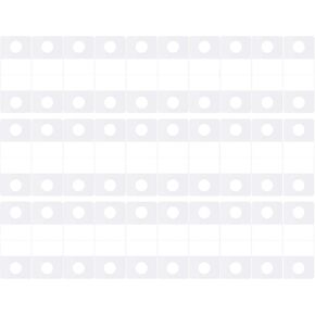 100 Pack Clear Adhesive Hanging Tabs, Heavy Duty Hang Tags, Sticky Tabs, Transparent Hanging Tag for Retail Displays, Wall (Slot Hole, 100) in Kuwait